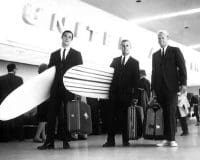 Robert August, Mike Hynson und Bruce Brown im Jahr 1963