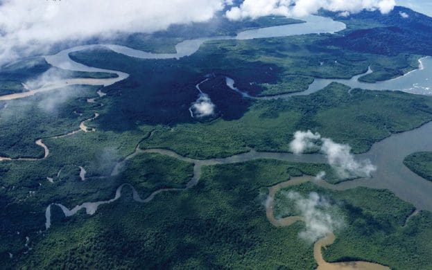 Foto aérea-Osa-Península-Caminos-de-Osa-Ecoturismo-na-Costa-Rica