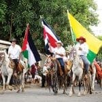 horses in the fiestas in costa rica