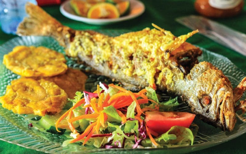whole fried red snapper