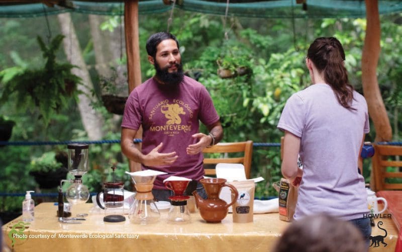 coffee tasting at Monteverde Ecological Sanctuary