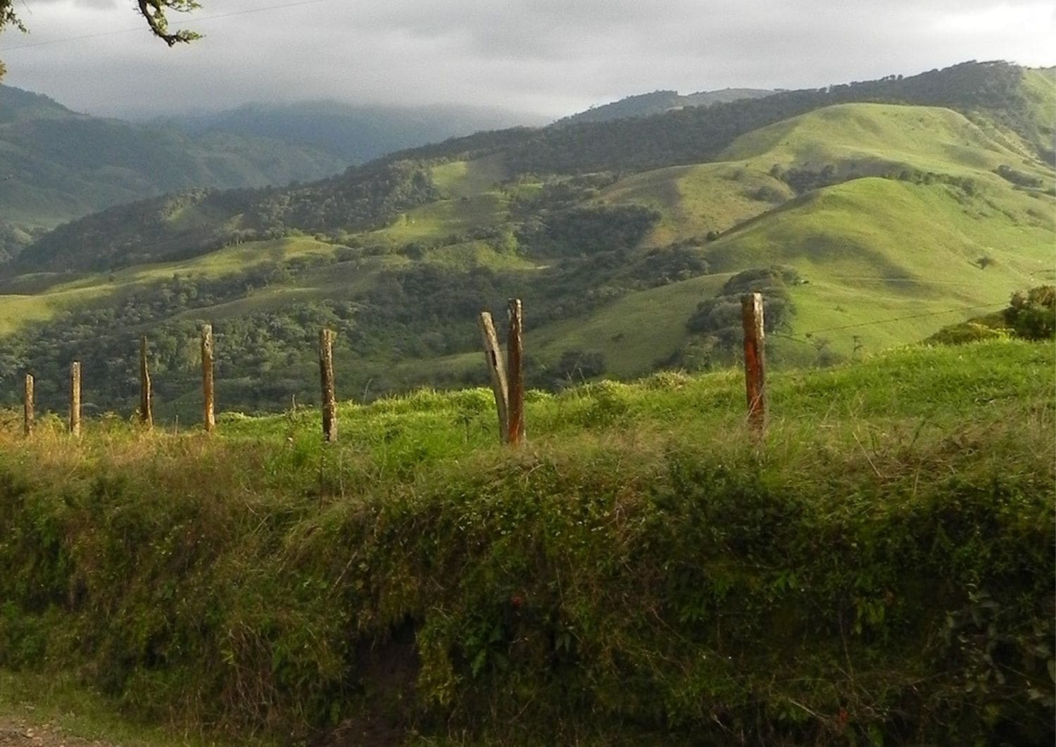 As belas montanhas da Costa Rica