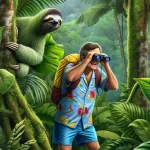 Bob searching for a Sloth